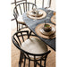Eetkamerstoel Zwart Rotan 61 cm 61x60x70 cm-Kussens-J-Line
