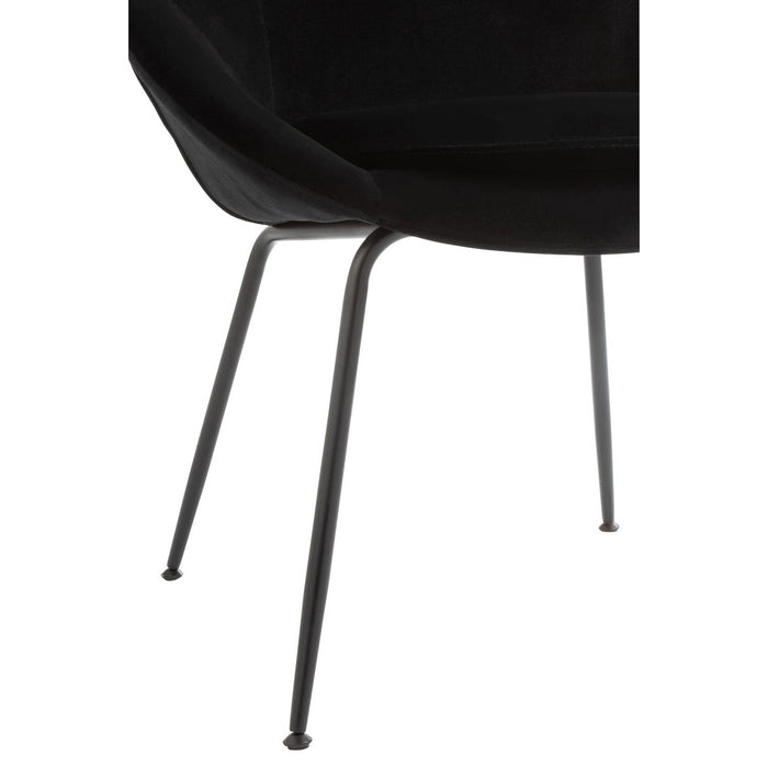 Eetkamerstoel Zwart Schuim Rond 56 cm-Eetkamerstoelen-J-Line