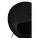 Eetkamerstoel Zwart Schuim Rond 56 cm-Eetkamerstoelen-J-Line