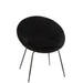 Eetkamerstoel Zwart Schuim Rond 56 cm-Eetkamerstoelen-J-Line