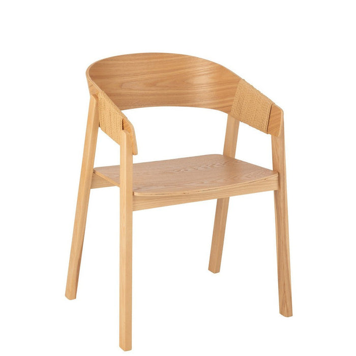 Eetkamerstoel Zwart Touw 53 cm-Eetkamerstoelen-J-Line