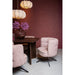 Eetkamerstoelen Eetkamerstoel Odin Roze Diningchair Legacy 14 Flamingo Zwart-Eetkamerstoelen-PTMD