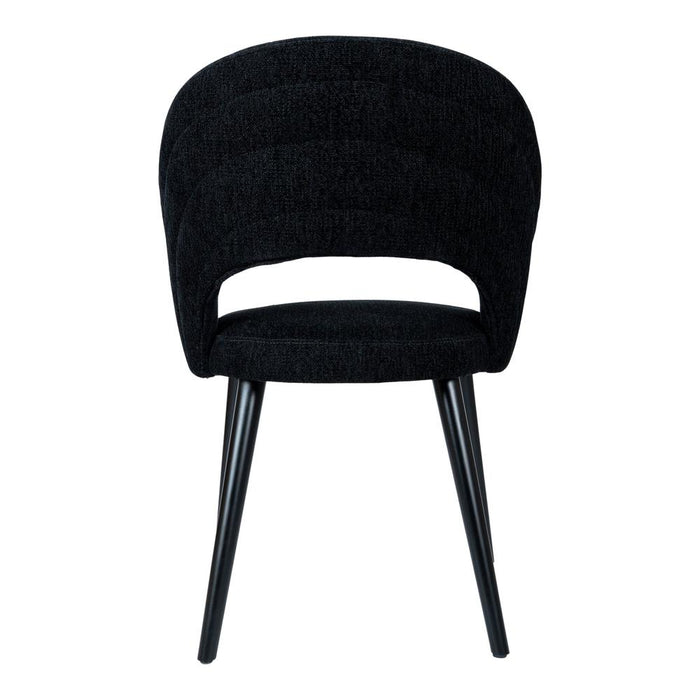 Eetkamerstoelen Lamp Abierto Zwart Nanci Stof Eetkamerstoel-Eetkamerstoelen-PTMD