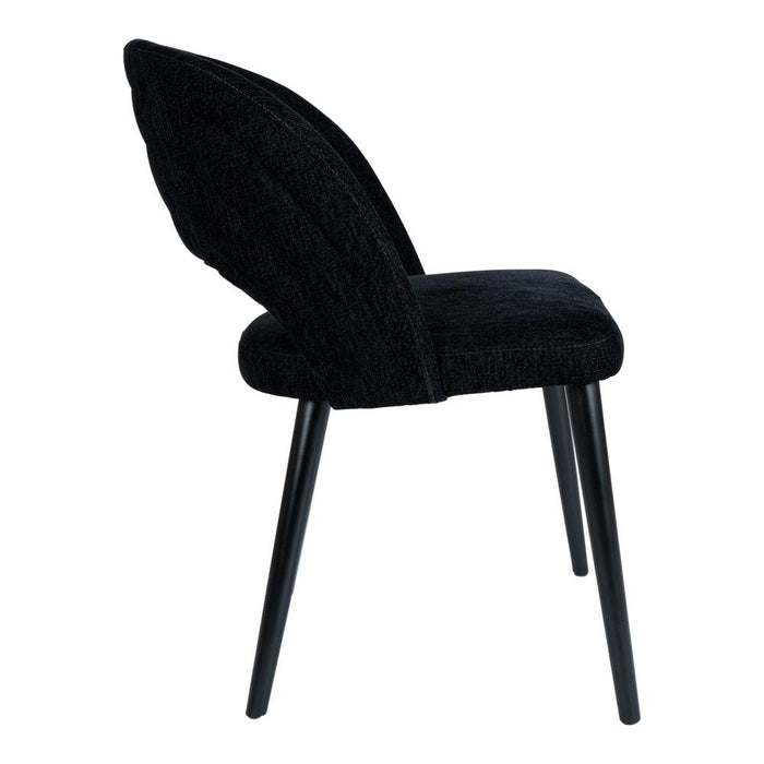 Eetkamerstoelen Lamp Abierto Zwart Nanci Stof Eetkamerstoel-Eetkamerstoelen-PTMD
