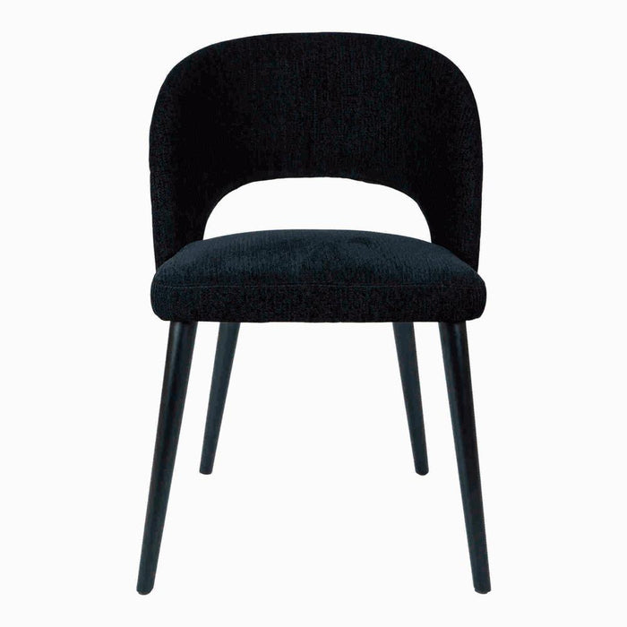 Eetkamerstoelen Lamp Abierto Zwart Nanci Stof Eetkamerstoel-Eetkamerstoelen-PTMD