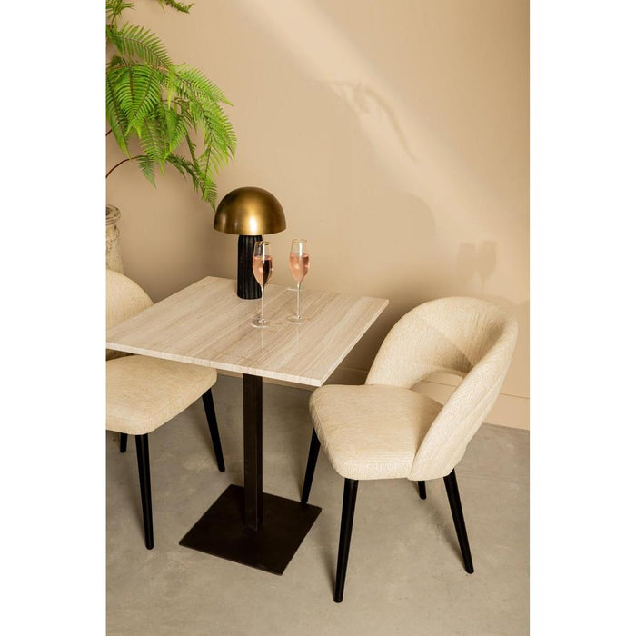 Eetkamerstoelen Lamp Abierto Zwart Nanci Stof Eetkamerstoel-Eetkamerstoelen-PTMD