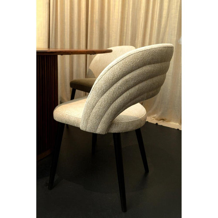 Eetkamerstoelen Lamp Abierto Zwart Nanci Stof Eetkamerstoel-Eetkamerstoelen-PTMD
