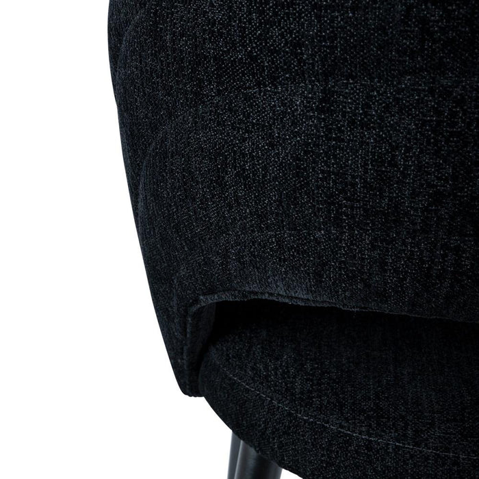 Eetkamerstoelen Lamp Abierto Zwart Nanci Stof Eetkamerstoel-Eetkamerstoelen-PTMD
