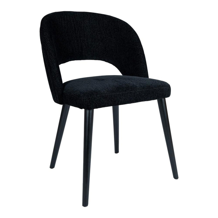 Eetkamerstoelen Lamp Abierto Zwart Nanci Stof Eetkamerstoel-Eetkamerstoelen-PTMD
