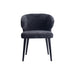 Eetkamerstoelen Lamp Fiori Anthracite 0504 Eetkamerstoel Zwart Hout-Eetkamerstoelen-PTMD
