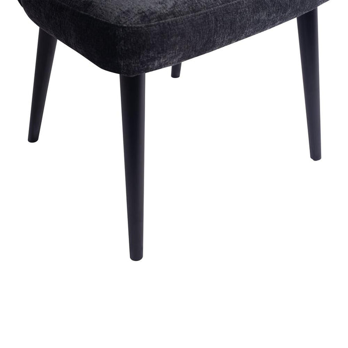 Eetkamerstoelen Lamp Fiori Anthracite 0504 Eetkamerstoel Zwart Hout-Eetkamerstoelen-PTMD