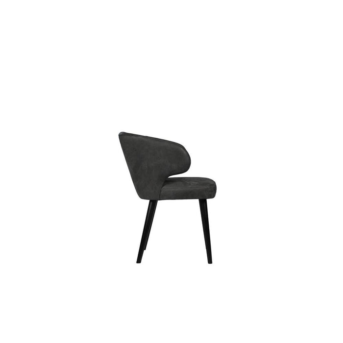 Eetkamerstoelen Lamp Fiori Anthracite Terra Leer Eetkamerstoel-Eetkamerstoelen-PTMD