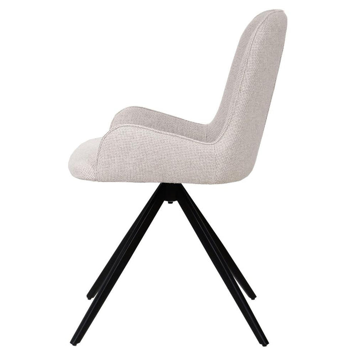 Eetkamerstoelen Lamp Leander Crème Eetkamerstoel-Eetkamerstoelen-PTMD