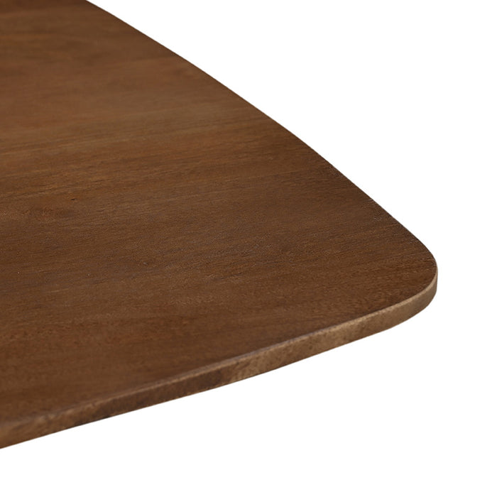 Eetkamertafel Blake - Nature Smooth - Mangohout - 130 cm - Rond-Eettafels-LABEL51