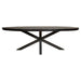 Eetkamertafel Denver Black | Ovaal | 160 cm-Eettafels-Starfurn