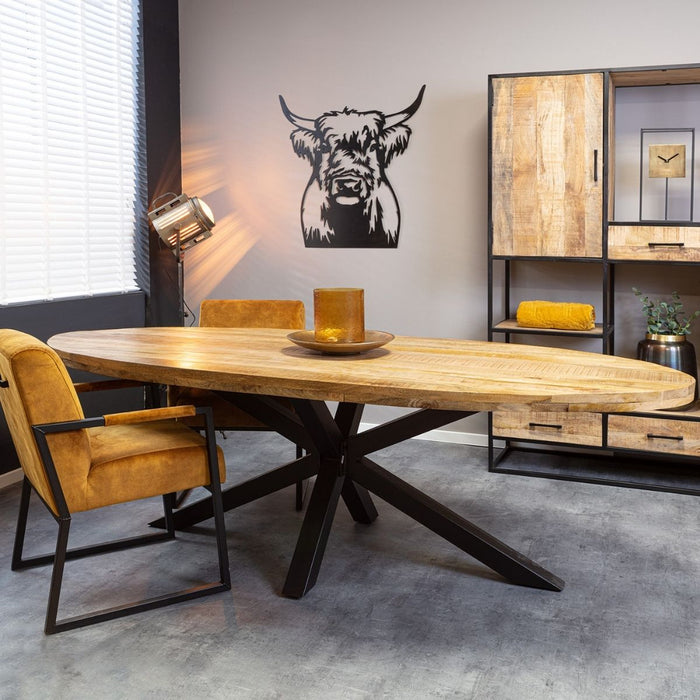 Eetkamertafel Denver | Ovaal | Mangohout | 160 cm-Eettafels-Starfurn