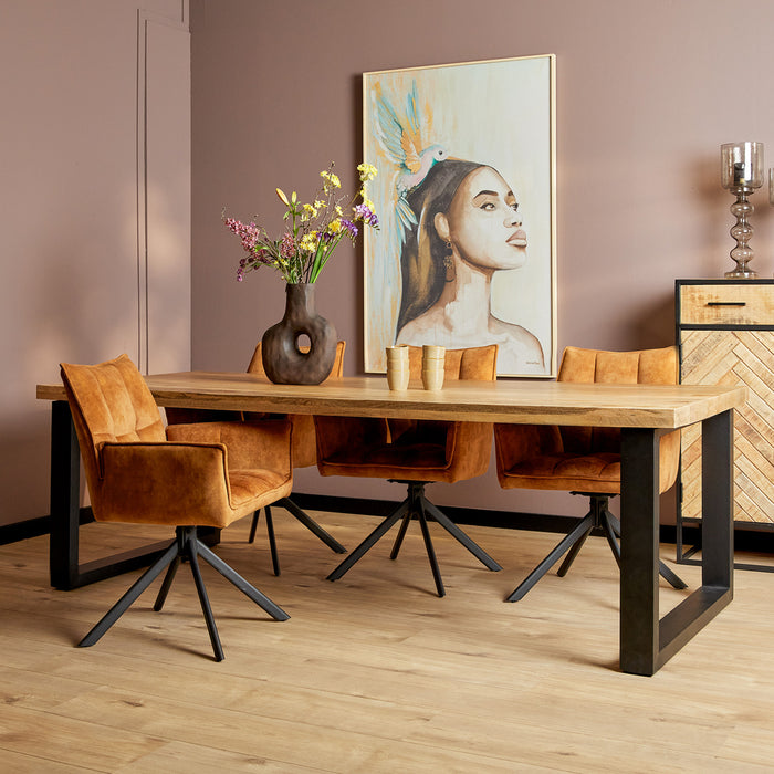 Eetkamertafel Denver | Rechthoek U-poot | 200 cm-Eettafels-Starfurn