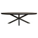 Eetkamertafel Denver Zwart - Ovaal - 240 cm-Eettafels-Starfurn