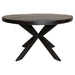 Eetkamertafel Denver Zwart - Rond - 140 cm-Eettafels-Starfurn