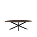 Eetkamertafel James - Espresso - Mangohout - 210 cm - Ovaal-Eettafels-LABEL51