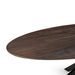 Eetkamertafel James - Espresso - Mangohout - 210 cm - Ovaal-Eettafels-LABEL51