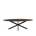 Eetkamertafel James - Espresso - Mangohout - 240 cm - Ovaal-Eettafels-LABEL51