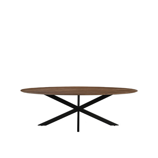 Eetkamertafel James - Nature Smooth - Mangohout - 210 cm - Ovaal-Eettafels-LABEL51