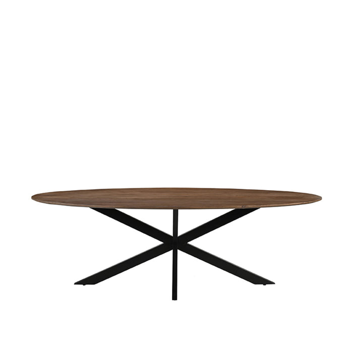 Eetkamertafel James - Nature Smooth - Mangohout - 240 cm - Ovaal-Eettafels-LABEL51