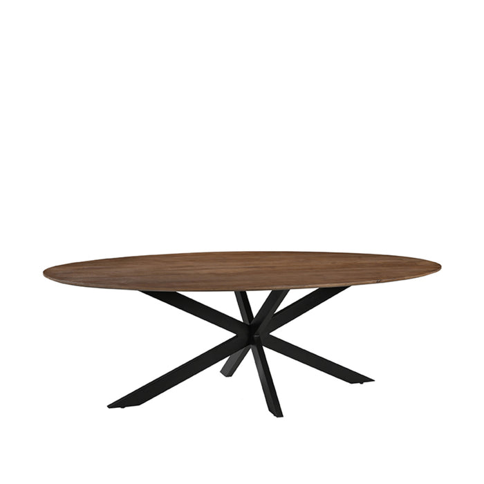 Eetkamertafel James - Nature Smooth - Mangohout - 240 cm - Ovaal-Eettafels-LABEL51