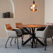 Eetkamertafel Otis - Nature Smooth - Mangohout - 130 cm - Rond-Eettafels-LABEL51