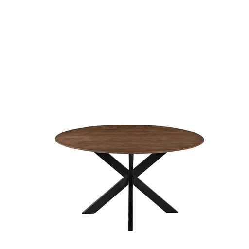 Eetkamertafel Otis - Nature Smooth - Mangohout - 140 cm - Rond-Eettafels-LABEL51