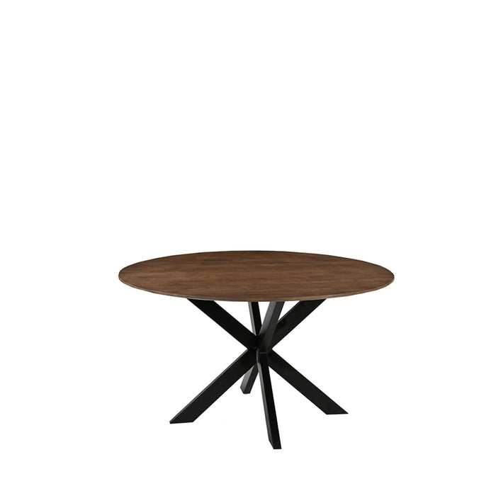 Eetkamertafel Otis - Nature Smooth - Mangohout - 140 cm - Rond-Eettafels-LABEL51