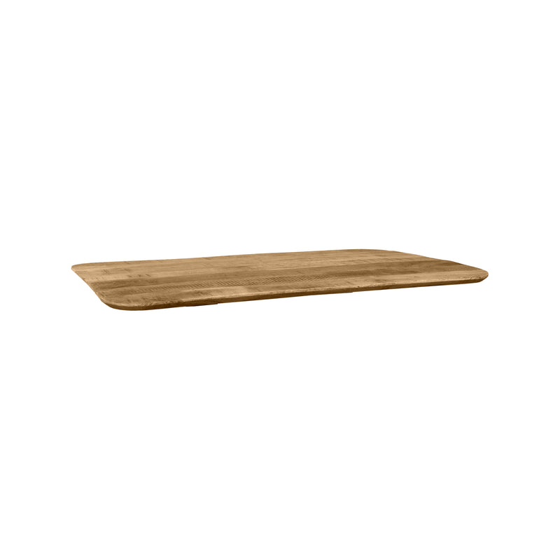 Eetkamertafel Tafelblad Sloppy Edge Naturel Mangohout 70x120x3 cm-Organische tafelbladen-LABEL51