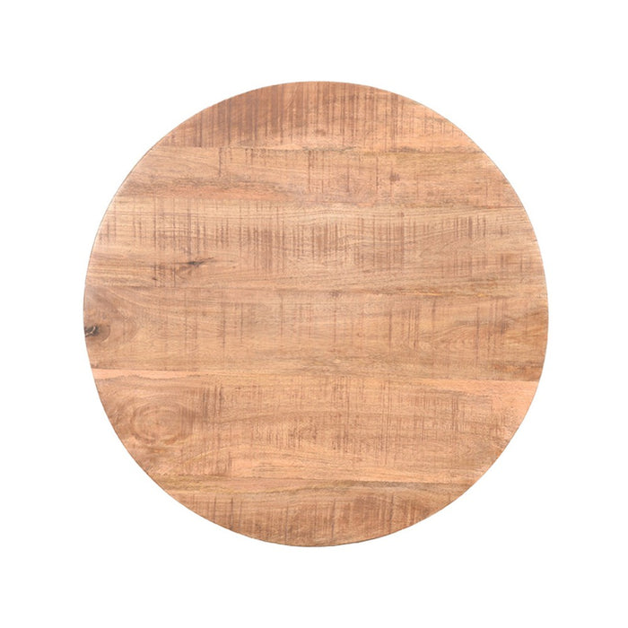 Eetkamertafel Tafelblad Sloppy Edge - Rough - Mangohout - Rond - 70 cm Sloppy-Ronde tafelbladen-LABEL51