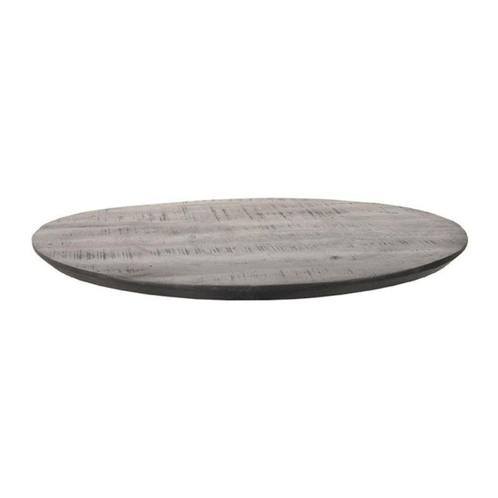 Eetkamertafel Tafelblad Sloppy Edge - Zwart - Mangohout - Rond - 70 cm Sloppy-Ronde tafelbladen-LABEL51