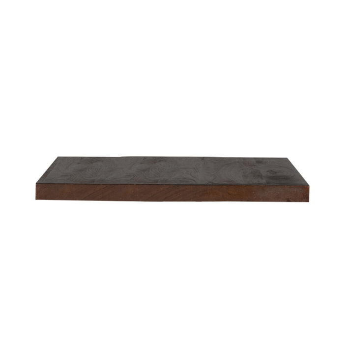 Eetkamertafel Tafelblad Straight Edge - Espresso - Mangohout-Eettafels-LABEL51