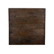 Eetkamertafel Tafelblad Straight Edge Espresso Mangohout #-Vierkante tafelbladen-LABEL51