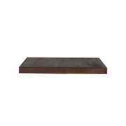 Eetkamertafel Tafelblad Straight Edge Espresso Mangohout #-Vierkante tafelbladen-LABEL51