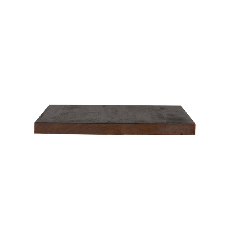 Eetkamertafel Tafelblad Straight Edge Espresso Mangohout #-Vierkante tafelbladen-LABEL51