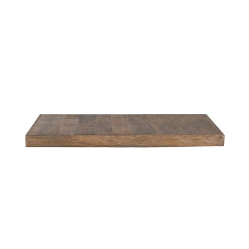 Eetkamertafel Tafelblad Straight Edge - Naturel - Mangohout #-Eettafels-LABEL51