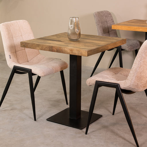 Eetkamertafel Tafelblad Straight Edge Naturel Mangohout-Vierkante tafelbladen-LABEL51
