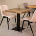 Eetkamertafel Tafelblad Straight Edge Naturel Mangohout-Vierkante tafelbladen-LABEL51