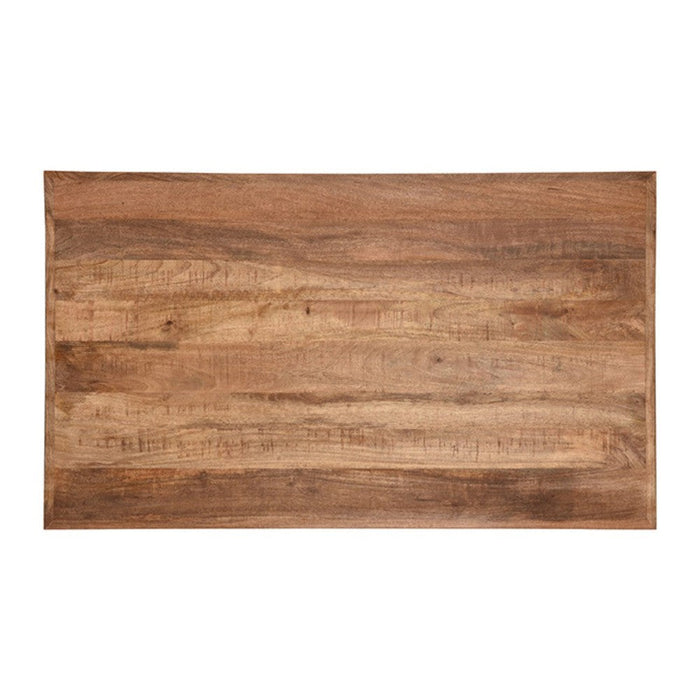 Eetkamertafel Tafelblad Straight Edge - Rough - Mangohout - 120 cm Straight-Rechthoekige tafelbladen-LABEL51