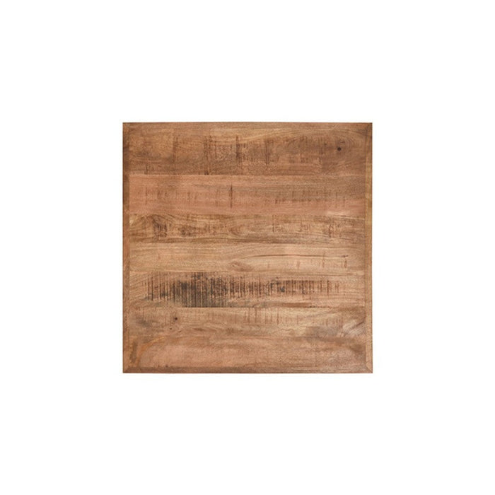 Eetkamertafel Tafelblad Straight Edge - Rough - Mangohout - 70 cm Straight-Vierkante tafelbladen-LABEL51