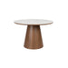 Eettafel Almira Rond Sintered Stone veneer Bruin 115x115 cm-Eettafels-Creating Home