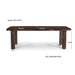 Eettafel Badou Mangohout Bruin 240x100 cm-Eettafels-Livingfurn
