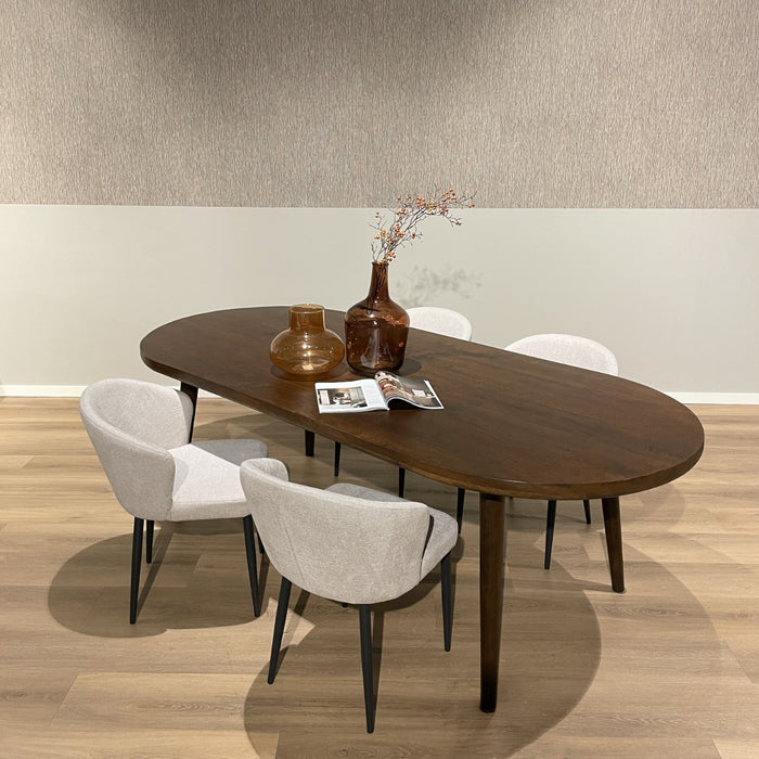 Eettafel Beaunan Mangohout Bruin 240cm