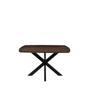 Eettafel Blake Mangohout Espresso 130x130x76 cm-Eettafels-LABEL51