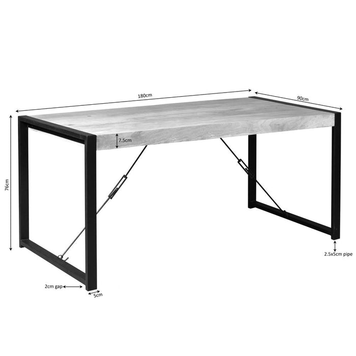 Eettafel Boaz 180 cm-Eettafels-Starfurn