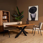 Eettafel Boomstamtafel Boston 220 cm 220x100x76 cm-Eettafels-Starfurn